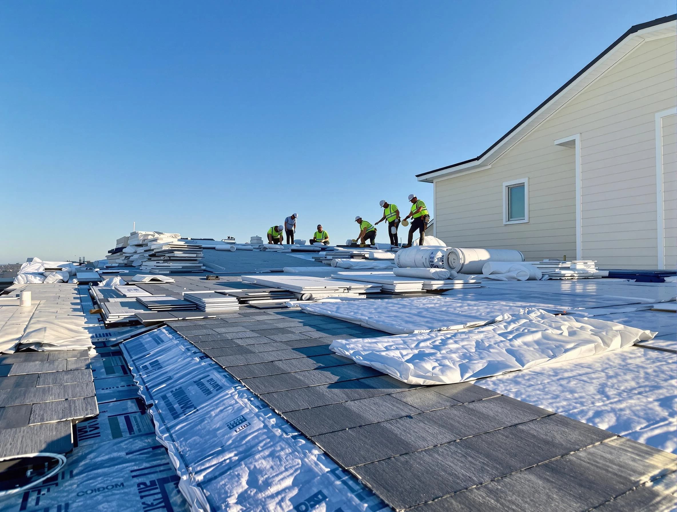 Finished roof installation project by Aurora Roofing Company in Aurora, OH
